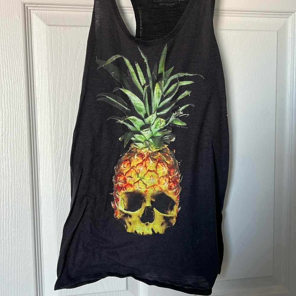 Medium funky pineapple razor back tank top